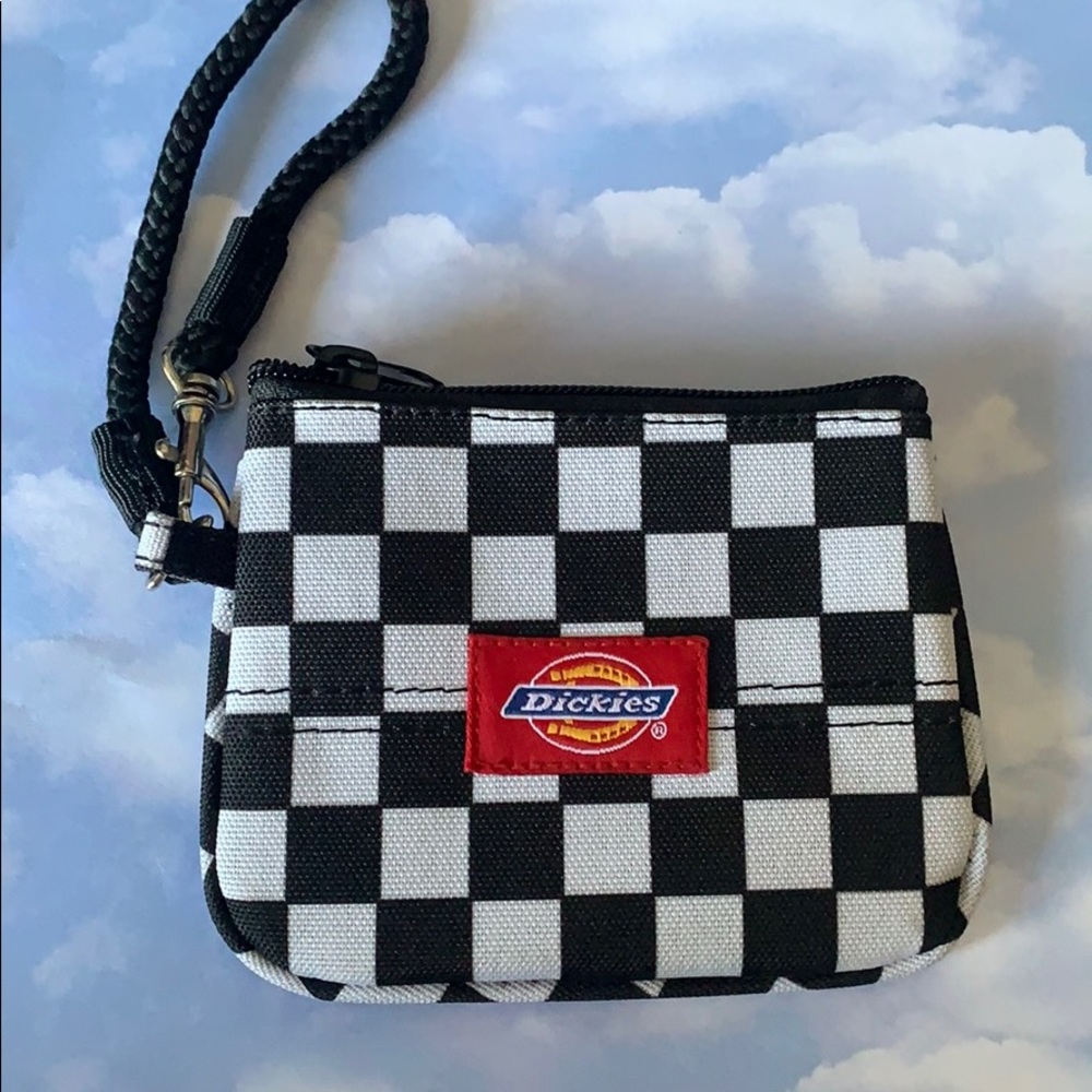 DICKIES Clutch Checkered Print Wallet/Wristlet